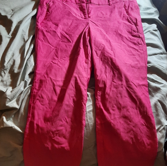 Pink Stretchy High Waisted Lane Bryant Pants - Picture 5 of 7
